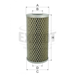 Wkład filtra oleju WO 096-01 - Zamienniki: SH 78007, WO 1094, OM 659/3, PT 8344.